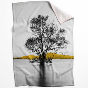 Yellow Splash B Blanket Blanket 75 x 100cm Clock Canvas