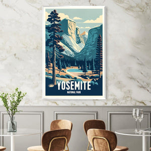 Yosemite Canvas Art Clock Canvas