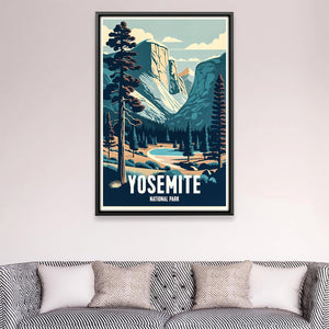 Yosemite Canvas Art Clock Canvas