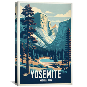 Yosemite Canvas Art Clock Canvas