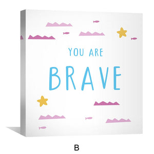 You are enough Canvas Art Clock Canvas