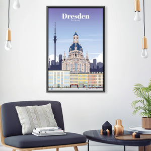 Dresden Canvas - Studio 324 Art Clock Canvas