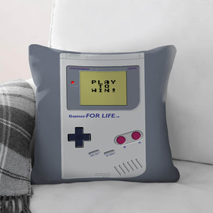 Retro Gaming Cushion Cushion Cushion Square Clock Canvas