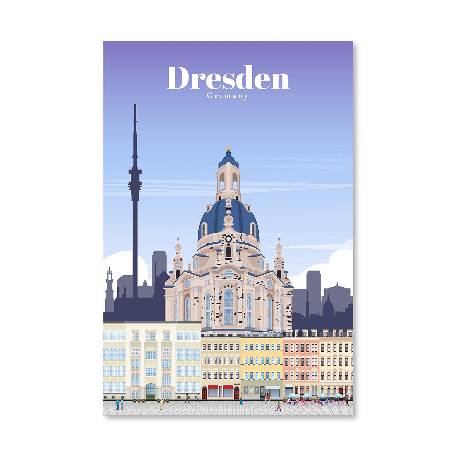 Dresden Canvas - Studio 324 Art Clock Canvas