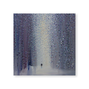 A Rainy Haze Canvas Art Clock Canvas
