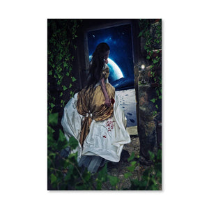 Abandoded Canvas Art Clock Canvas