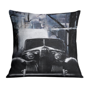 Abstract Auto Cushion Cushion Cushion Square Clock Canvas