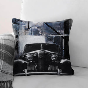 Abstract Auto Cushion Cushion Cushion Square Clock Canvas