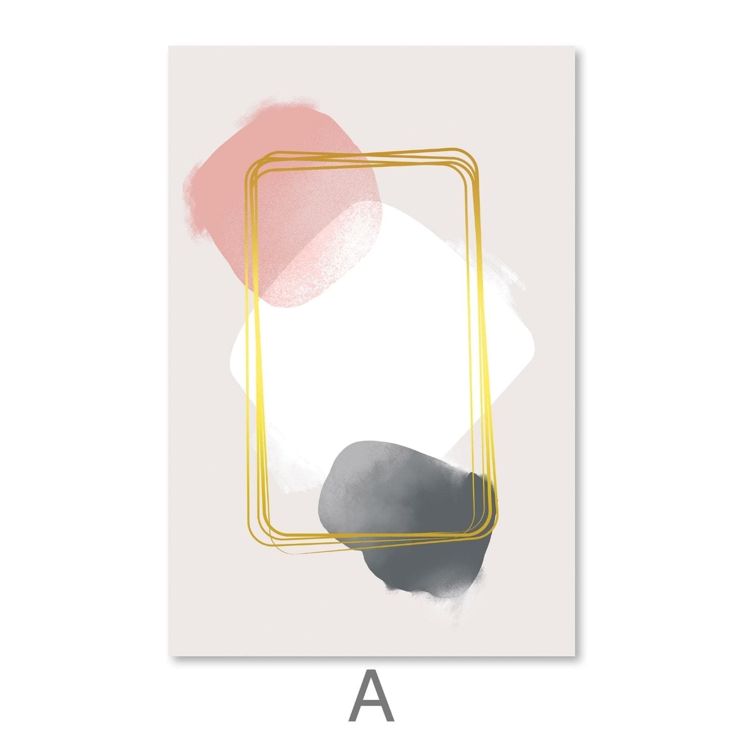 Abstract Collection Canvas Art A / 30 x 45cm / Unframed Canvas Print Clock Canvas