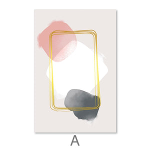 Abstract Collection Canvas Art A / 30 x 45cm / Unframed Canvas Print Clock Canvas