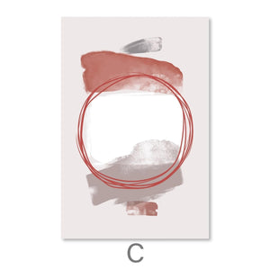 Abstract Collection Canvas Art C / 30 x 45cm / Unframed Canvas Print Clock Canvas