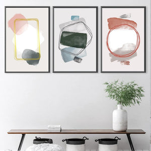 Abstract Collection Canvas Art Clock Canvas