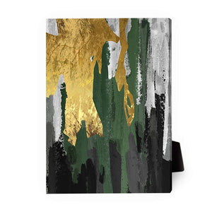 Abstract Curtain B Desktop Canvas Desktop Canvas 13 x 18cm Clock Canvas