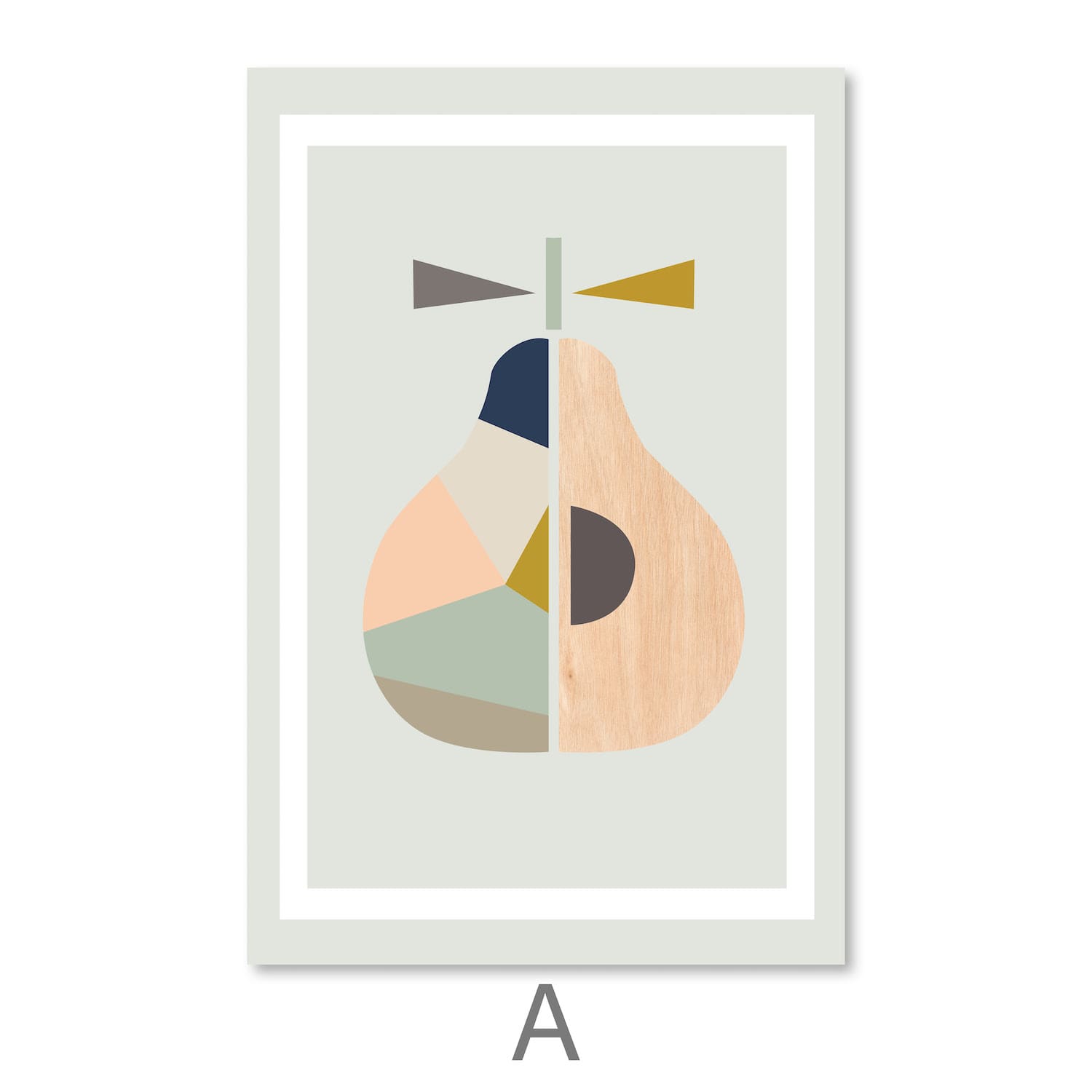Abstract Fruits Canvas Art Clock Canvas
