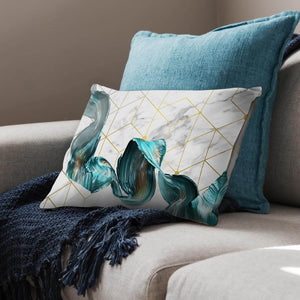 Abstract Geo Cushion Cushion Cushion Landscape Clock Canvas