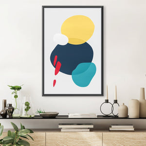 Abstract Minimalist Shapes 1 Canvas Art 30 x 45cm / Unframed Canvas Print Clock Canvas