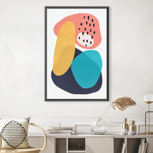 Abstract Minimalist Shapes 2 Canvas Art 30 x 45cm / Unframed Canvas Print Clock Canvas