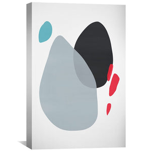Abstract Minimalist Shapes 3 Canvas Art Clock Canvas