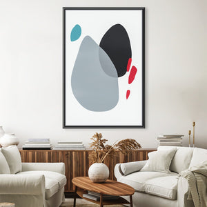 Abstract Minimalist Shapes 3 Canvas Art 30 x 45cm / Unframed Canvas Print Clock Canvas