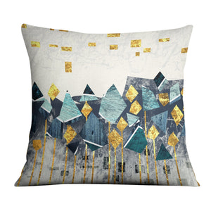 Abstract Mountain B Cushion Cushion Cushion Square Clock Canvas
