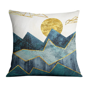 Abstract Mountain C Cushion Cushion Cushion Square Clock Canvas