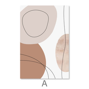 Abstract Pastels Canvas Art A / 40 x 60cm / Unframed Canvas Print Clock Canvas