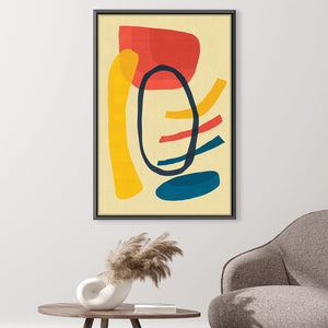 Abstract shapes IV Canvas Art Clock Canvas