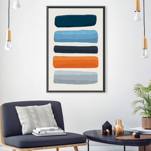 Abstract Shapes V Canvas Art 30 x 45cm / Unframed Canvas Print Clock Canvas