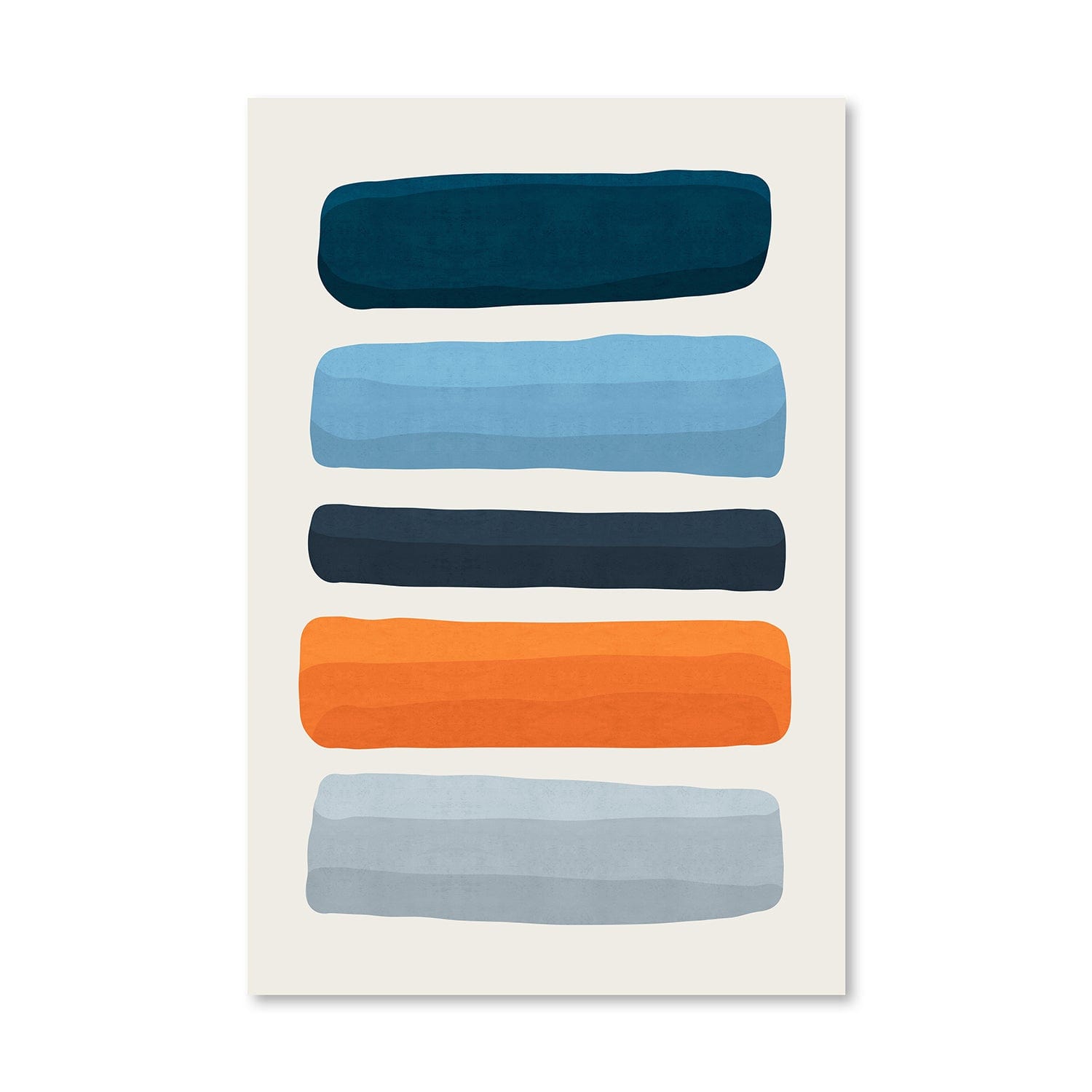 Abstract Shapes V Canvas Art Clock Canvas