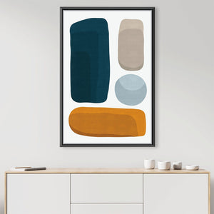 Abstract shapes VII Canvas Art Clock Canvas