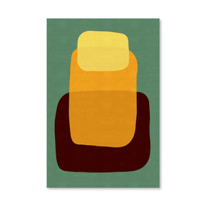 Abstract shapes VIII Canvas Art Clock Canvas