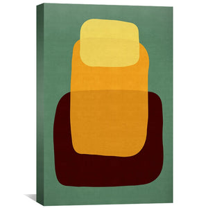 Abstract shapes VIII Canvas Art 30 x 45cm / Unframed Canvas Print Clock Canvas