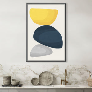 Abstract Shapes X Canvas Art Clock Canvas