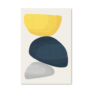 Abstract Shapes X Canvas Art Clock Canvas