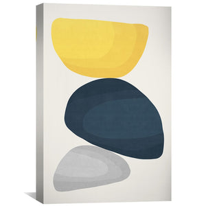 Abstract Shapes X Canvas Art 30 x 45cm / Unframed Canvas Print Clock Canvas
