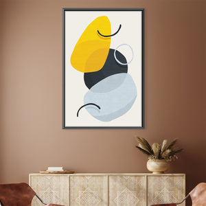 Abstract Shapes XI Canvas Art Clock Canvas