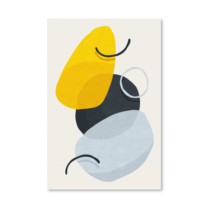 Abstract Shapes XI Canvas Art Clock Canvas