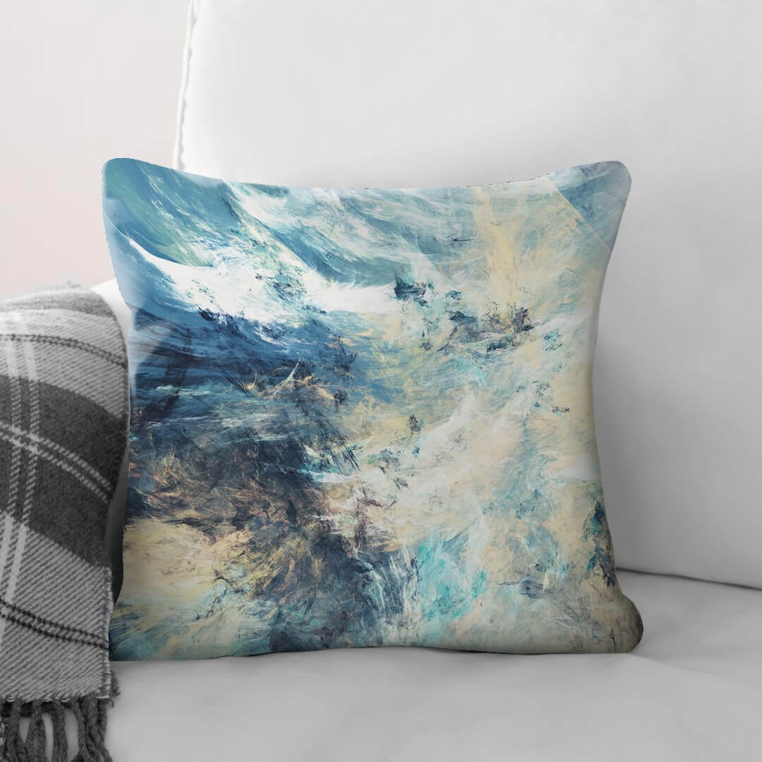 Abstract Skies A Cushion Cushion Cushion Square Clock Canvas