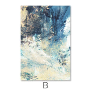 Abstract Skies Canvas Art B / 40 x 60cm / Unframed Canvas Print Clock Canvas