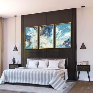 Abstract Skies Canvas Art Clock Canvas