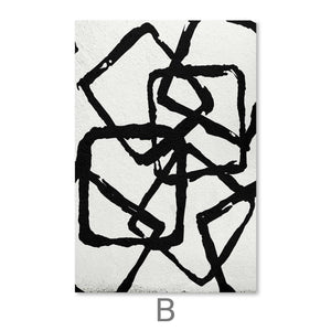 Abstract Squared Canvas Art B / 30 x 45cm / Unframed Canvas Print Clock Canvas