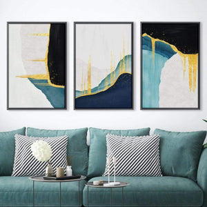 Abstract Streaks Canvas Art Clock Canvas