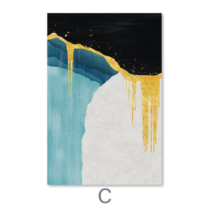 Abstract Streaks Canvas Art Clock Canvas