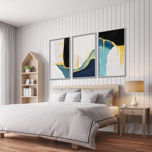 Abstract Streaks Canvas Art Clock Canvas