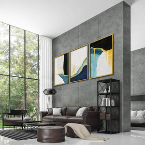 Abstract Streaks Canvas Art Clock Canvas