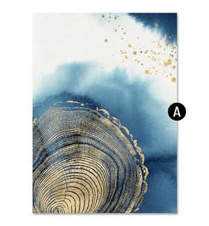 Abstract Stump Canvas Art A / 40 x 60cm / Unframed Canvas Print Clock Canvas