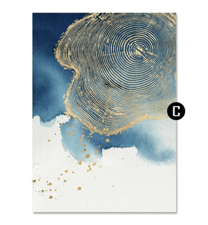 Abstract Stump Canvas Art C / 40 x 60cm / Unframed Canvas Print Clock Canvas