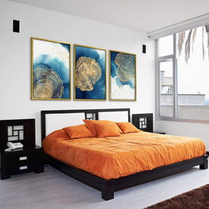 Abstract Stump Canvas Art Clock Canvas