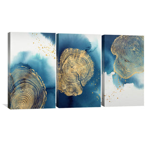 Abstract Stump Canvas Art Clock Canvas
