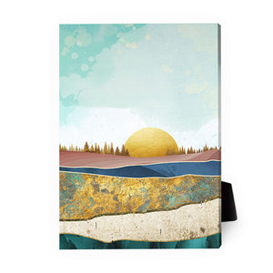 Abstract Sunsets A Desktop Canvas Desktop Canvas 13 x 18cm Clock Canvas